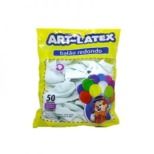 BALAO N. 9 ART LATEX BRANCO C/50 UNID