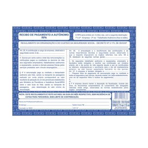 RECIBO PAGAMENTO AUTONOMO - RPA