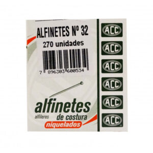 ALFINETE NIQUELADO N.32 ACC 50GR