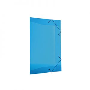 PASTA C/ELAST PLAST FINA AZUL