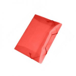 PASTA C/ELAST PLAST FINA VERMELHA