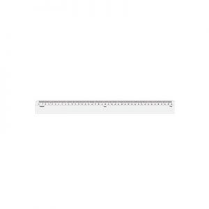 REGUA ACRILICA 40 CM TRIDENT