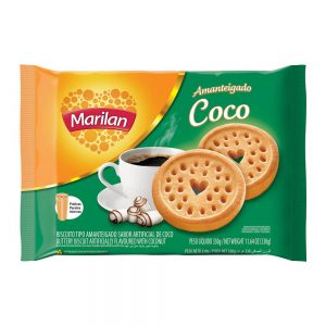 BOLACHA MARILAN AMANTEIGADO COCO 330 GRS