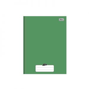 CADERNO 1/4 BROCHURA CD 48 FLS VERDE