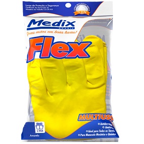 LUVA LATEX MEDIX AMARELA MEDIA