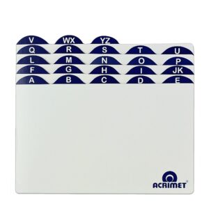 INDICE FICHARIO 5X8 CARTAO A-Z