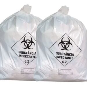 SACO LIXO 50 LTS BRANCO INFECTANTE 10 MICRAS  C/100