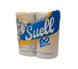 PACOTE PAPEL HIG BCO ALPHES SUELL 60 MTS PCT C/4 RLS