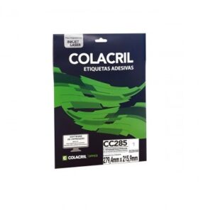 ETIQ LASER COLACRIL C/25 FLS 4002/CC285 279,4X215,9 - 01 P/FL
