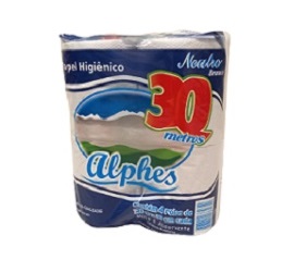 PACOTE PAPEL HIG BCO ALPHES 30 MTS PCT C/4 RLS