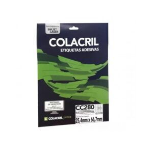 ETIQ LASER COLACRIL C/25 FLS 4006/CC280 25,4X66,7 - 30 P/FL