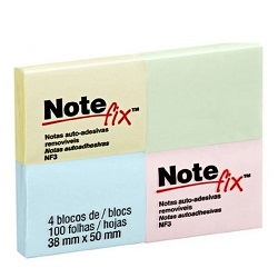 ADESIVO POST IT 653 NOTFIX 38X51 COLORIDO