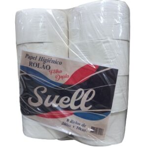 PAPEL HIG ROLAO BCO FOLHA DUPLA ALPHES SUEL 200MT C/8 RLS