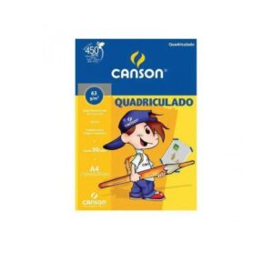 PAPEL QUADRICULADO CANSON A-4 63GRS C/30 FLS