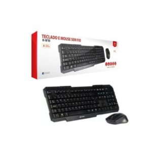TECLADO / MOUSE WIRELESS SEM FIO USB K-W10BK C3 TECH