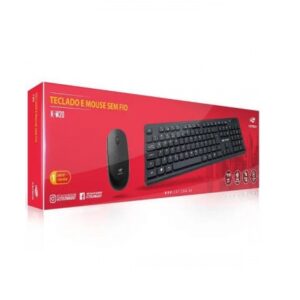 TECLADO / MOUSE WIRELESS SEM FIO USB K-W20BK C3 TECH