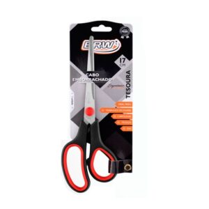 TESOURA MEDIA BRW CABO EMBORRACHADO TE1702 17 CM