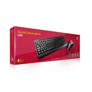 TECLADO / MOUSE WIRELESS SEM FIO USB K-W60BK C3 TECH