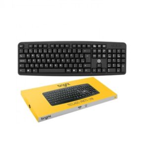 TECLADO USB PADRAO REF 0014 PRETO BRIGHT