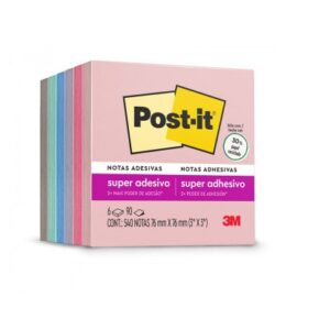 ADESIVO POST IT 654 COLECAO VIAJAR 76X76 C/540 FLS