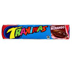 BOLACHA RECHEADA TRAKINAS MORANGO 126 GRS