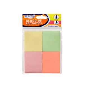 ADESIVO POST IT 653 BRW 38X51 COLORIDO PASTEL C/50 FLS
