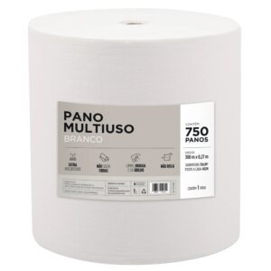 PANO MULTIUSO ROLO SUPERPRO 300MX27CM 2780 BRANCO 750 PANOS