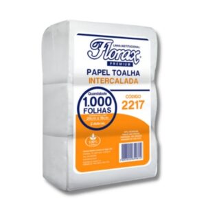 PAPEL TOALHA BCO 100% CELULOSE 20X19 FLORAX C/1000