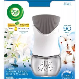 DIFUSOR ELETRICO AIRWICK BOM AR ALGODAO APARELHO + REFIL 16ML