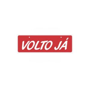 PLACA DE AVISO VOLTO JA 10X30CM