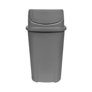CESTO PLAST LIXO BASC 60 LTS CINZA
