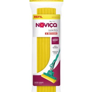 REFIL RODO ESPUMA MAGICO AMARELO NOVICA