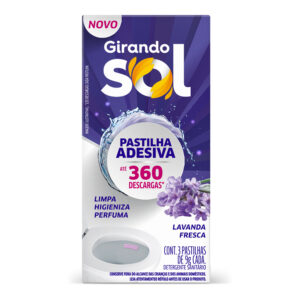PASTILHA SANIT ADESIVA GIRANDO SOL LAVANDA FRESCA C/3 UN