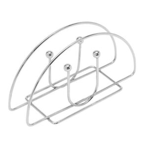 PORTA GUARDANAPO METAL PRATA