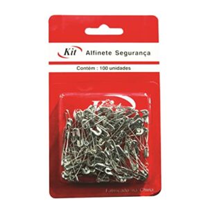 ALFINETE SEGURANCA ACO N.0 NIQUELADO KIT C/100