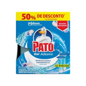 REFIL GEL ADESIVO PATO MARINE COM 6 DISCOS 5X1 PCT C/2 REFIL