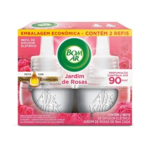REFIL DIFUSOR ELETRICO AIRWICK BOM AR JARDIM ROSAS 16ML CX C/2