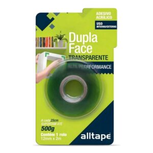 FITA DUPLA FACE FIXA FORTE ALLTAPE 12X02 MT