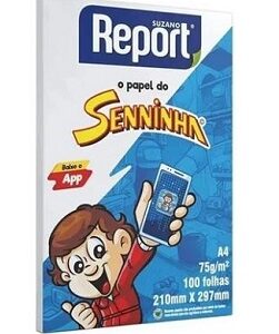 PAPEL A-4 BRANCO REPORT C/100 FLS 210X297 75GR