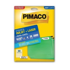 ETIQ PIMACO 6287 12,7X44,45 25 FLS