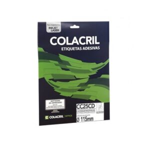 ETIQ COLACRIL CC25CD RED. BRANCA 25 FLS - 02 FL