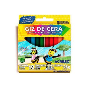 GIZ CERA PEQUENO ACRILEX 12 CORES
