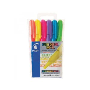 CANETA LUMICOLOR PILOT CONJ C/ 6 UN