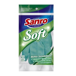 LUVA FORRADA SANRO 1555 SOFT VERDE GRANDE