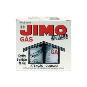 JIMO DEDETIZADOR INSETICIDA FUMIGANTE GAS 35 GRS C/02 UNID