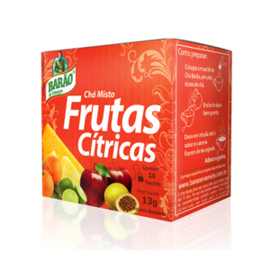 CHA BARAO FRUTAS CITRICAS C/10 UN