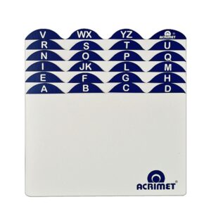 INDICE FICHARIO 4X6 CARTAO A-Z