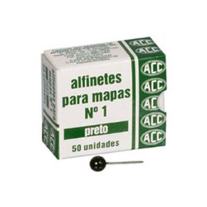 ALFINETE COLORIDO MAPA 1 ACC PRETO C/50