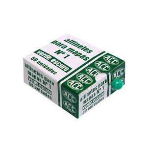 ALFINETE COLORIDO MAPA 1 ACC VERDE ESCURO C/50