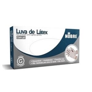 LUVA PROCEDIMENTO NOBRE LATEX COM PO GRANDE C/100 UN